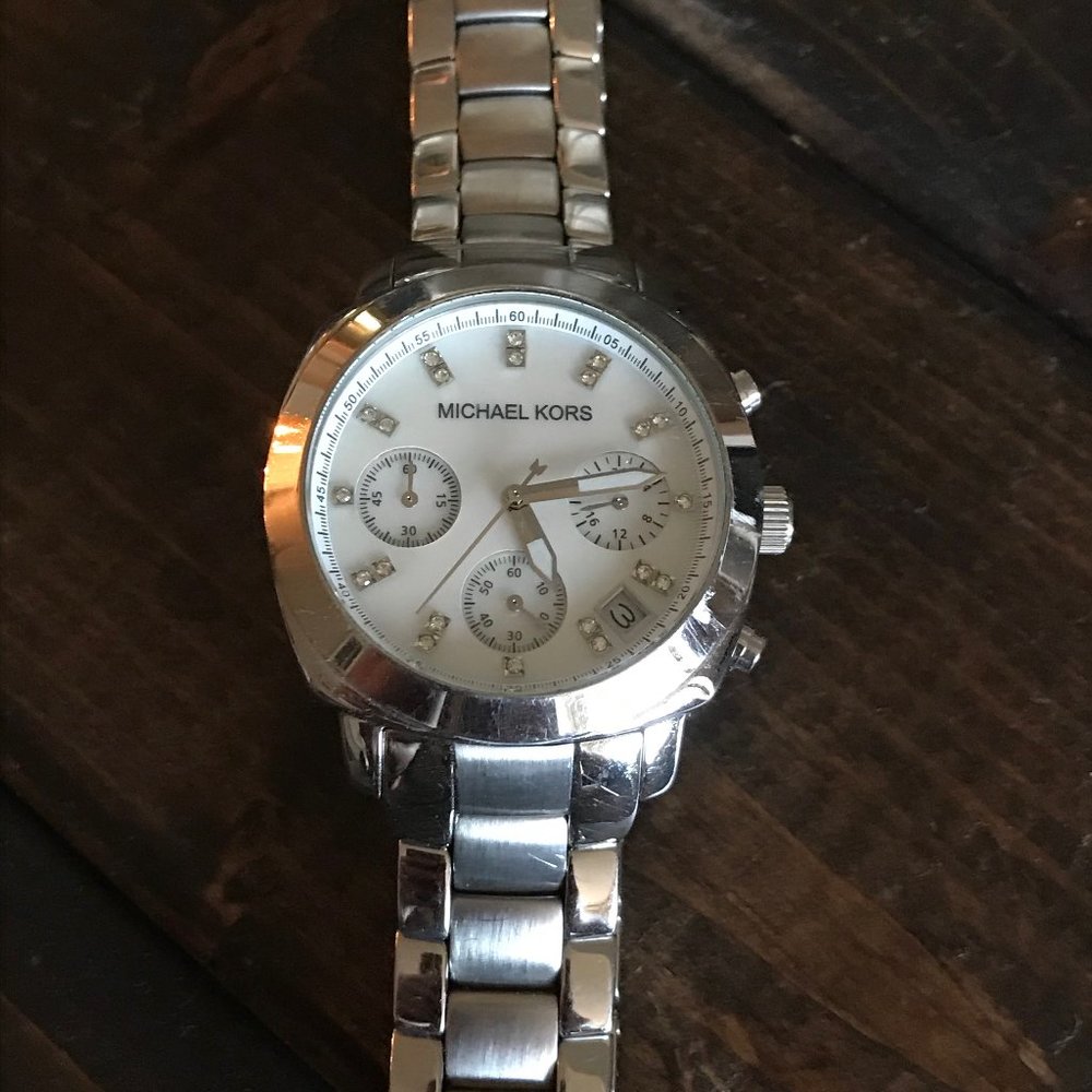 Michael Kors Silver Stainless Steel Ladies Watch